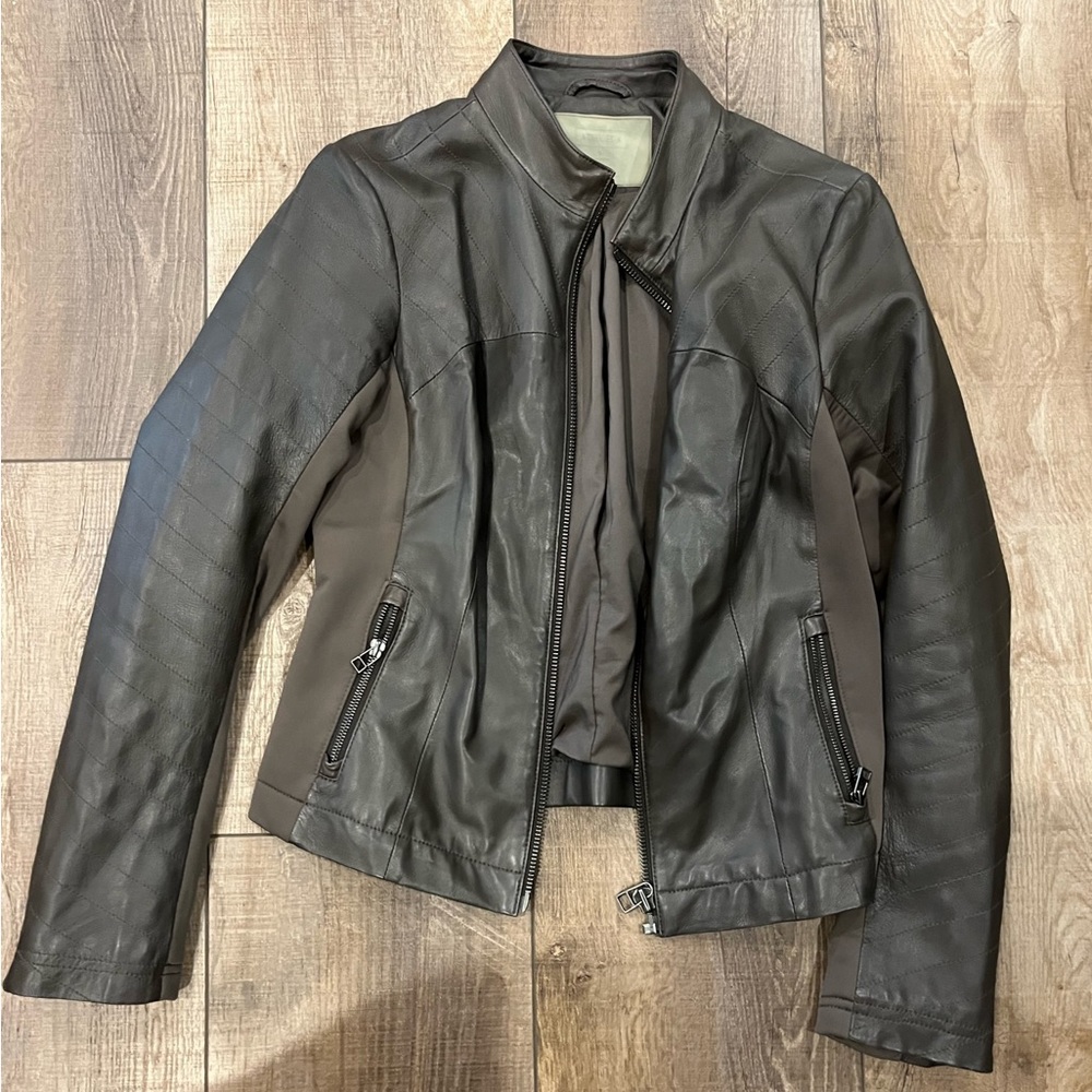 Athleta Brown Leather Jacket
